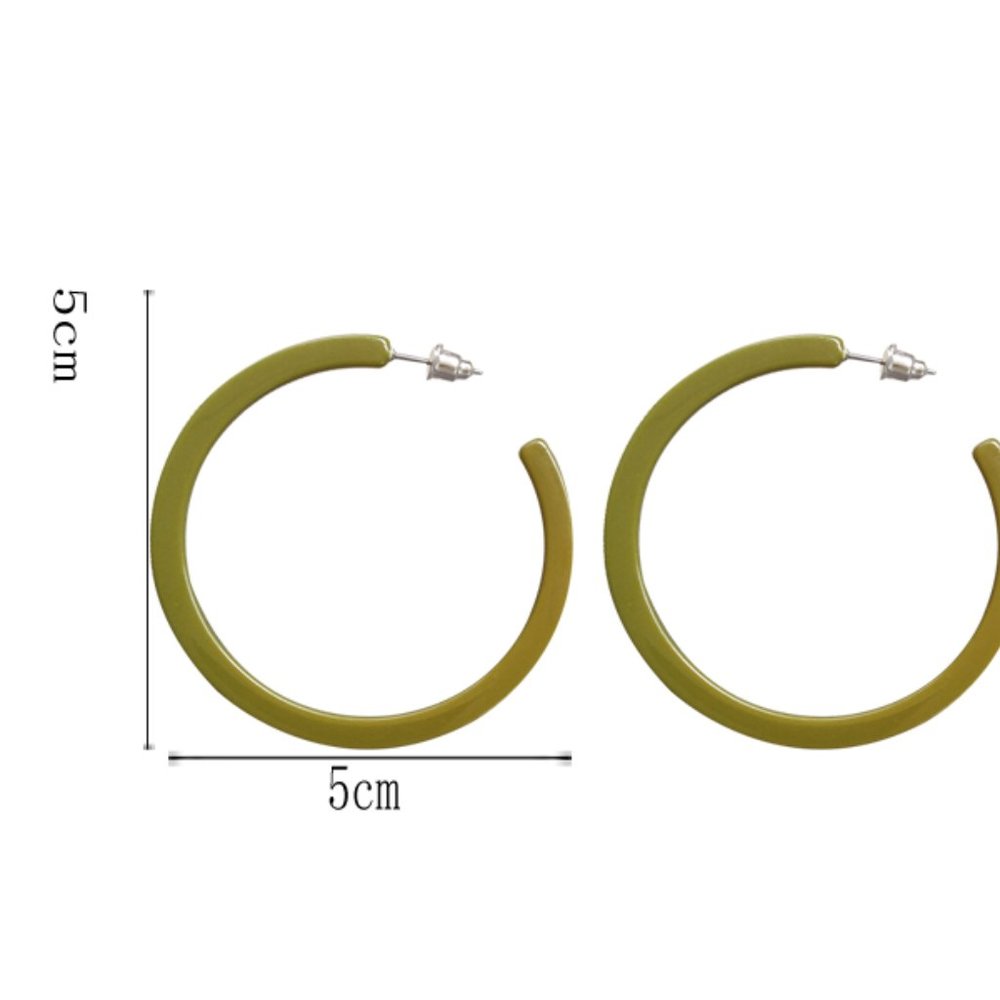 💕last one 💙 Matcha Green Earring Sterling Silver - Picture 3 of 4